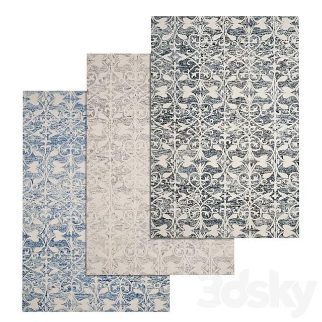 Carpets Set 2363 3D Model
