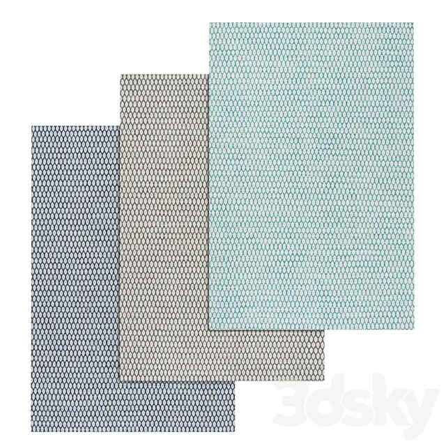 Carpets Set 290 3D Model Carpets Set 290 3D Model