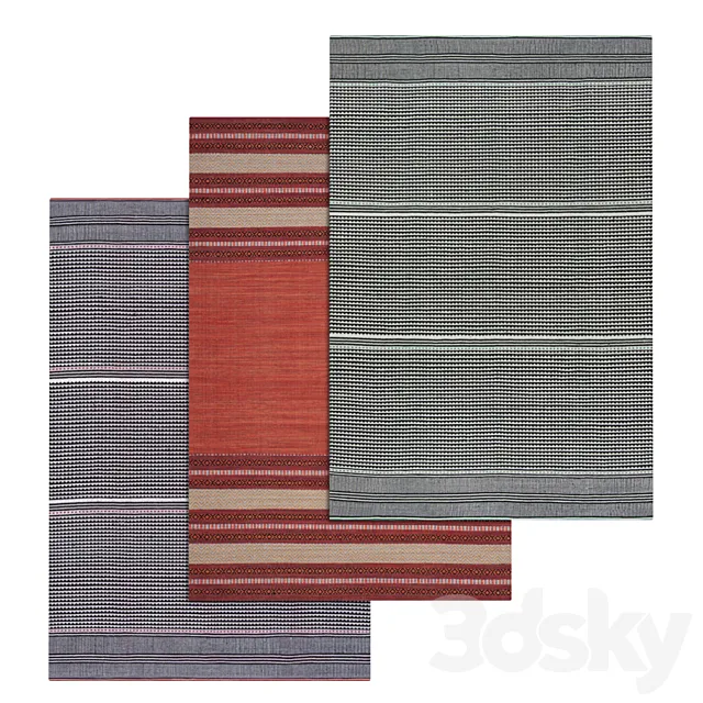 Carpets Set 309 3D Model Carpets Set 309 3D Model