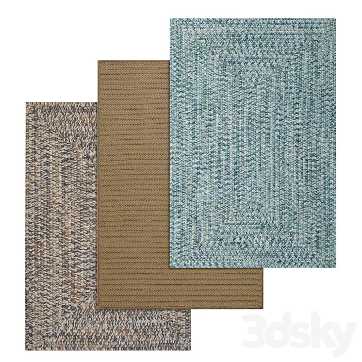 Carpets Set 637 3D Model