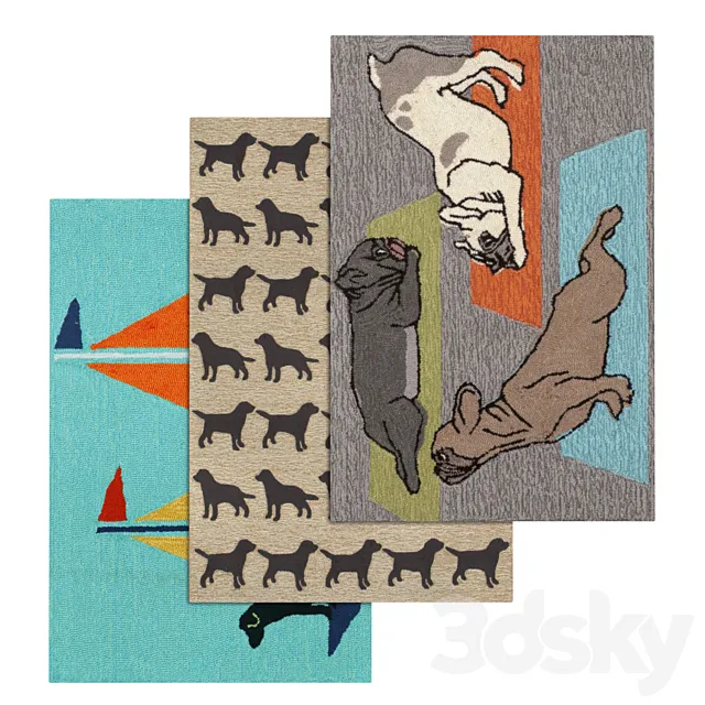 Carpets Set 935 3DModel Carpets Set 935 3DModel