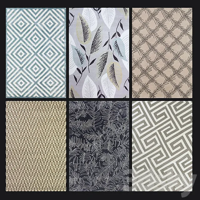 Carpets Suzanne Sharp 3D Model Carpets Suzanne Sharp 3D Model