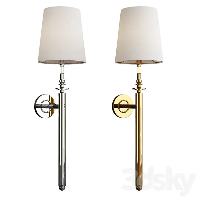 Carpi 1 light wall sconce 3D Model Carpi 1 light wall sconce 3D Model