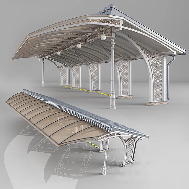Carport 3D Model