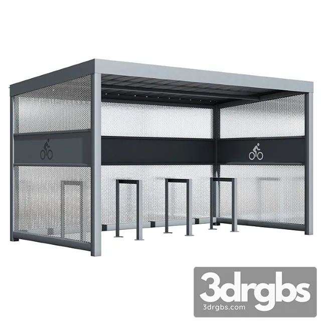 Carport For Strollers And Bicycles Type 1 3D Model Download Carport For Strollers And Bicycles Type 1 3D Model Download