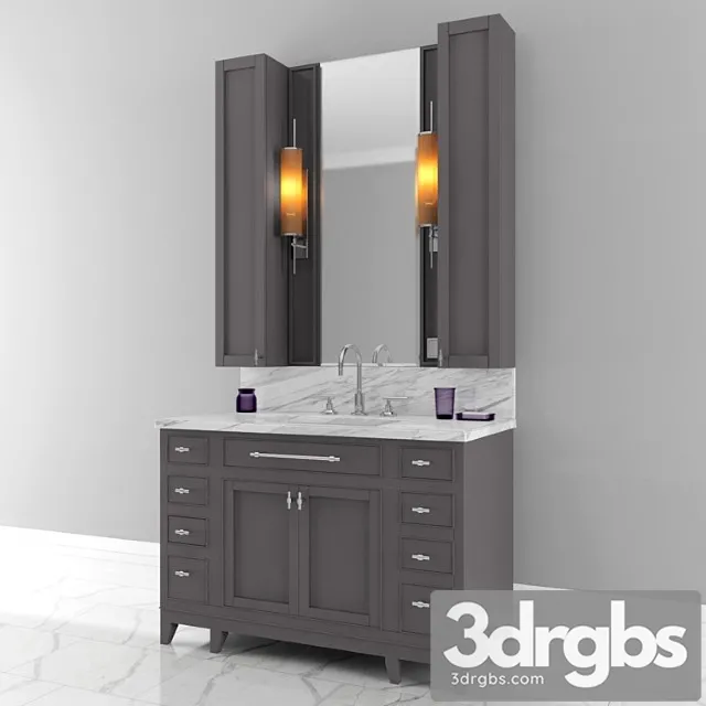 Carrara marble single bathroom furniture Carrara marble single bathroom furniture