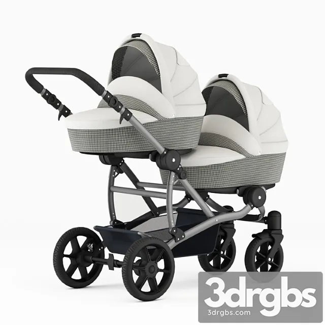 Carriage For Twins For Newborns 3D Model Download