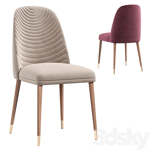 CARROLL Chair by cazarina 3D Model CARROLL Chair by cazarina 3D Model