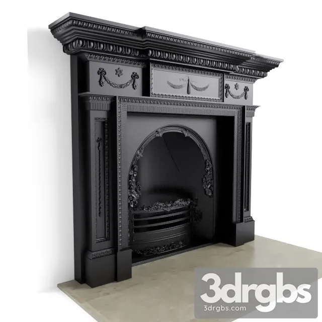 Carron Victorian Fireplace 3D Model Download