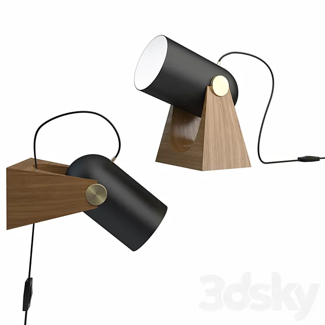 Carronade 260 tablewall lamp 3DModel