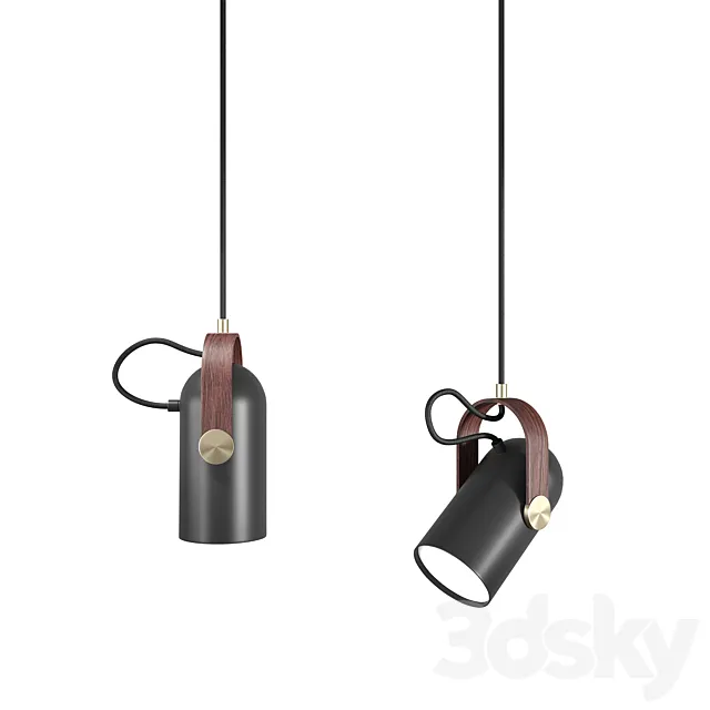 Carronade Pendant Lamp 3D Model Carronade Pendant Lamp 3D Model