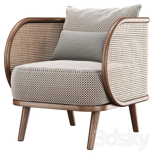Carry rattan dining chair IK12 _ Rattan dining chair 3D Model Carry rattan dining chair IK12 _ Rattan dining chair 3D Model