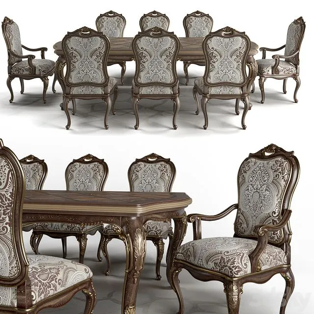 Carson Aria Dining 3D Model