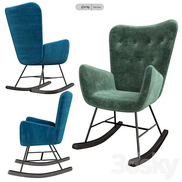 Carson carrington chair 3D Model Carson carrington chair 3D Model
