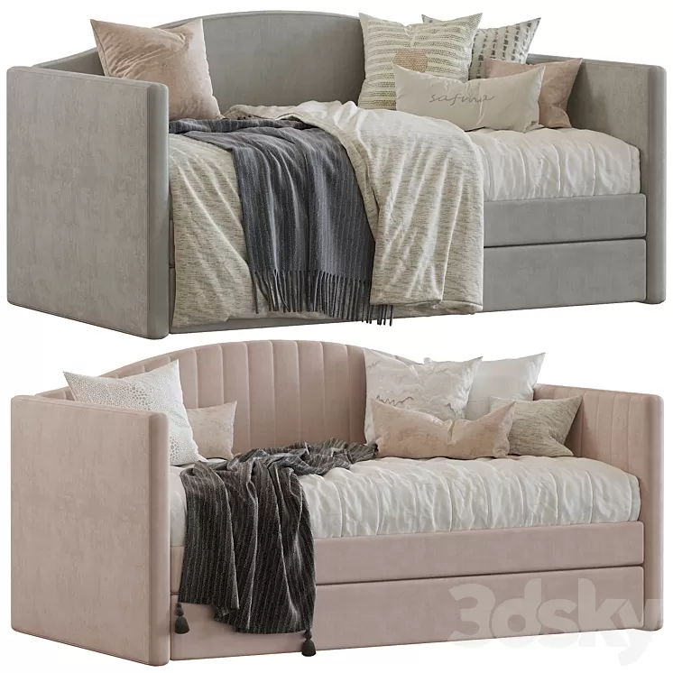 Carter Arched Twin Daybed w\/ Trundle 361 3D Model Free Download Carter Arched Twin Daybed w\/ Trundle 361 3D Model Free Download