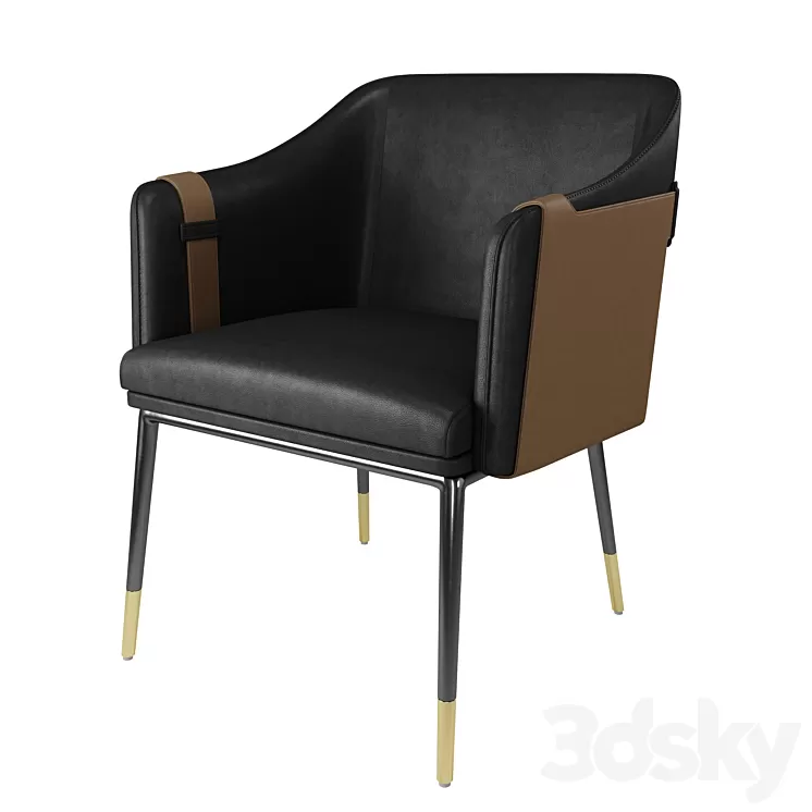 Carter dining armchair 3D Model Carter dining armchair 3D Model