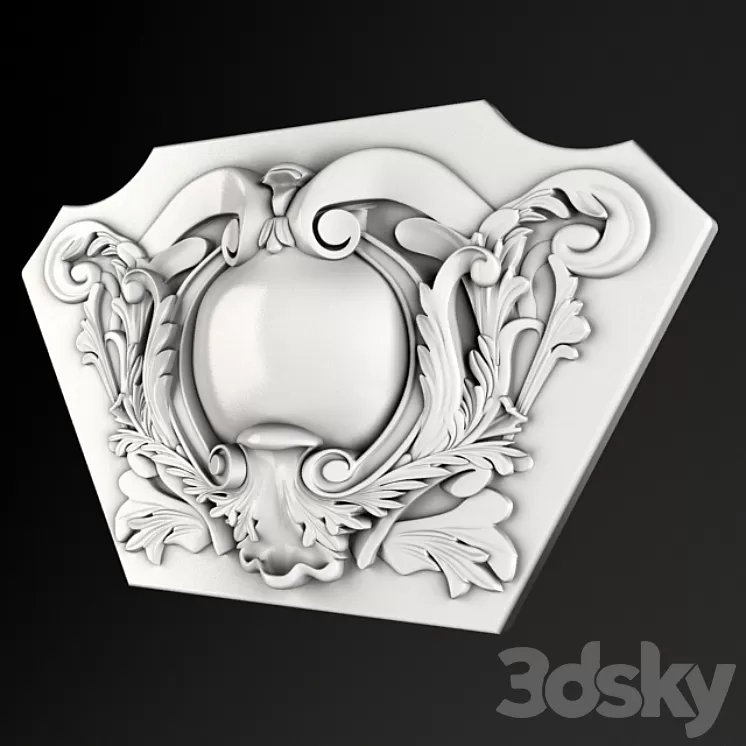 Cartouche 3D Model Cartouche 3D Model