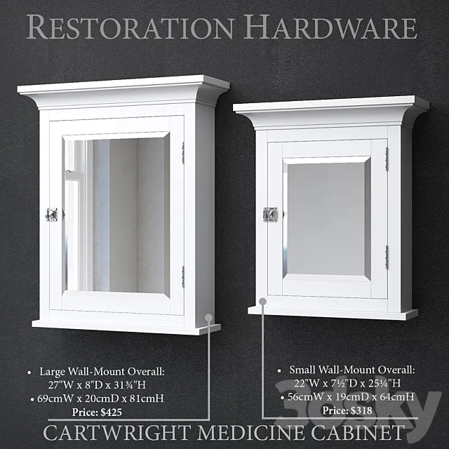 CARTWRIGHT MEDICINE CABINET 3DModel CARTWRIGHT MEDICINE CABINET 3DModel