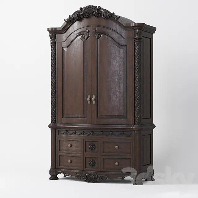 Carved cabinet 3DModel Carved cabinet 3DModel