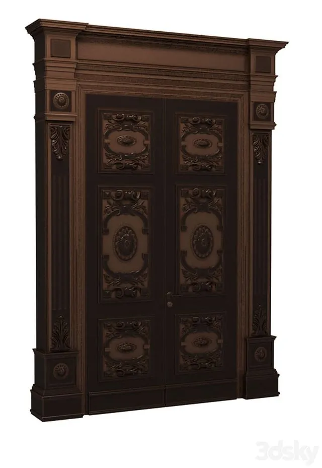 Carved doors 3D Model