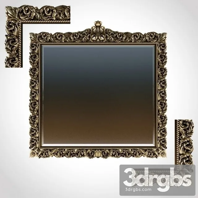 Carved frame 3D Model Download Carved frame 3D Model Download