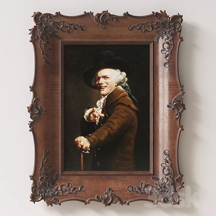 Carved frame 3D Model