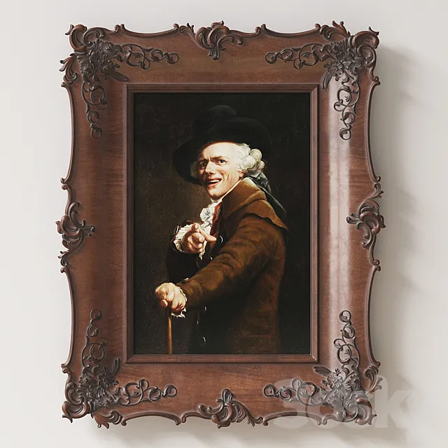 Carved frame 3DModel Carved frame 3DModel