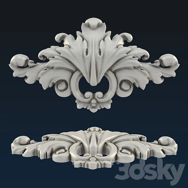 Carved lining 3D Model