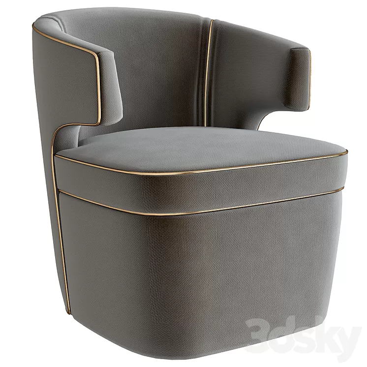 Cary Club Chair – Donghia 3D Model