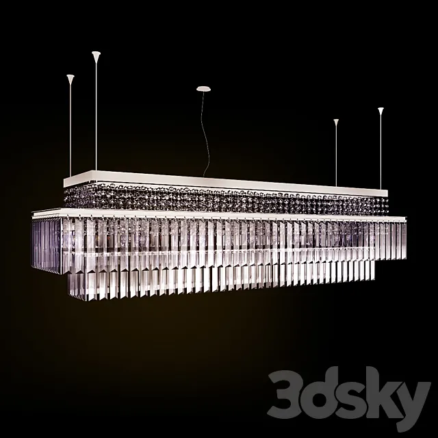 Casa Baguette Chandelier 3D Model
