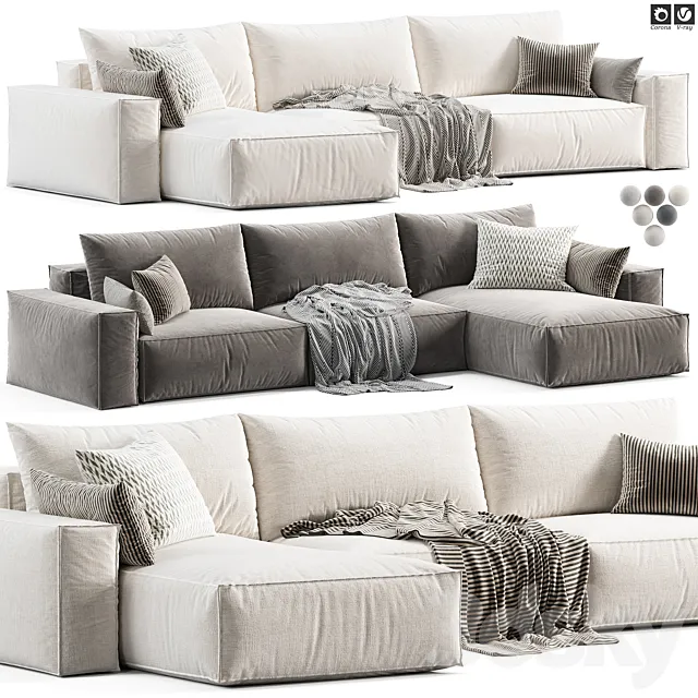 Casa chaise lounge Sofa 3D Model