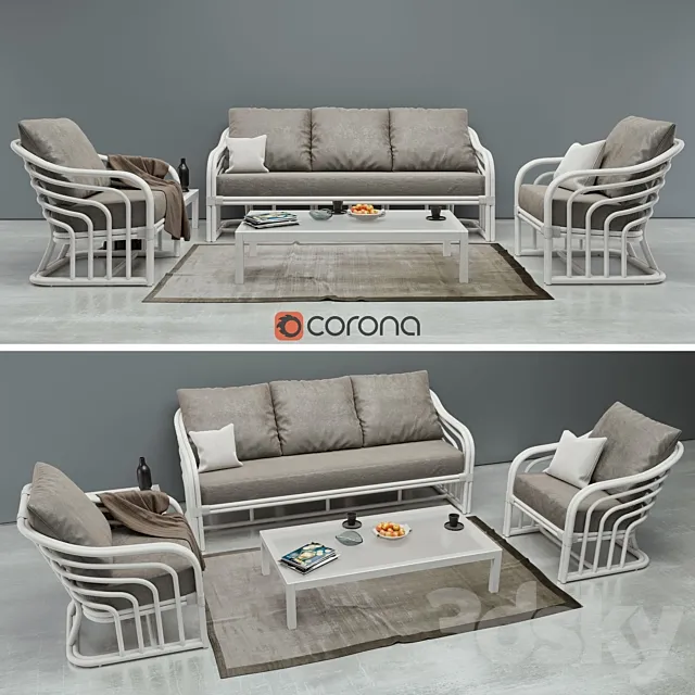 Casa Gran Sofa 3D Model Casa Gran Sofa 3D Model