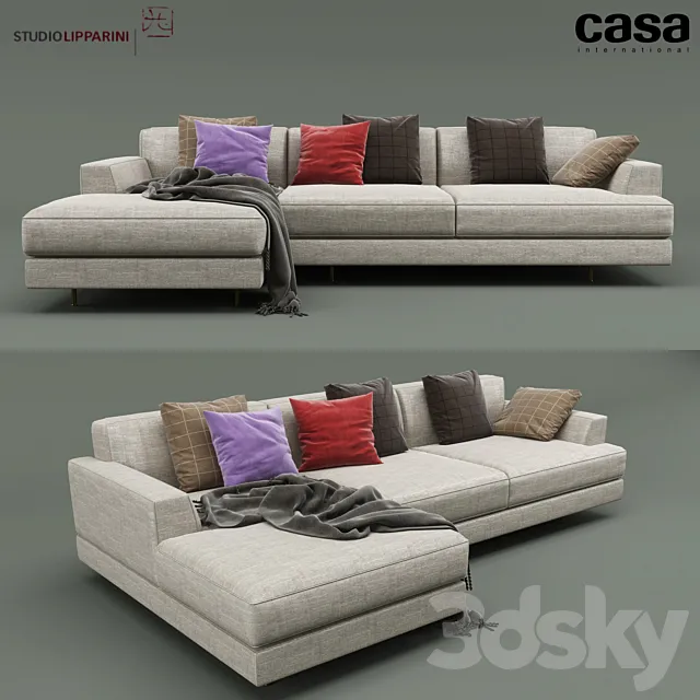 Casa Intl Cordovado Corner Sofa 3DModel
