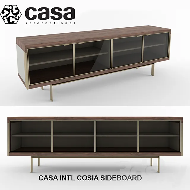 Casa Intl Cosia Sideboard 3D Model Casa Intl Cosia Sideboard 3D Model