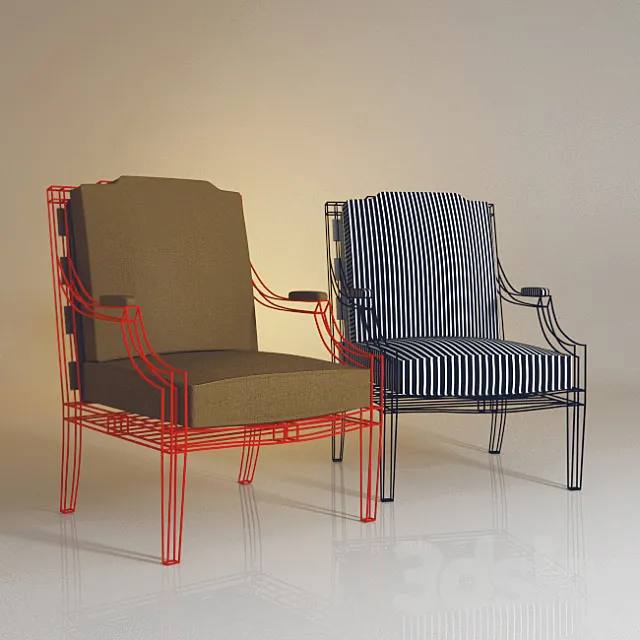 Casa Midy Louis 14 chair 3D Model