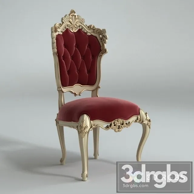 Casa Padrino Baroque Dining Chair 3D Model Download