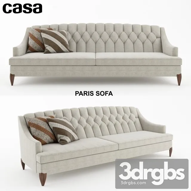 Casa Paris Sofa 3D Model Download Casa Paris Sofa 3D Model Download