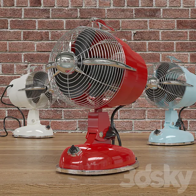 CasaFan 301.504 Tischventilator RETROJET 3DModel