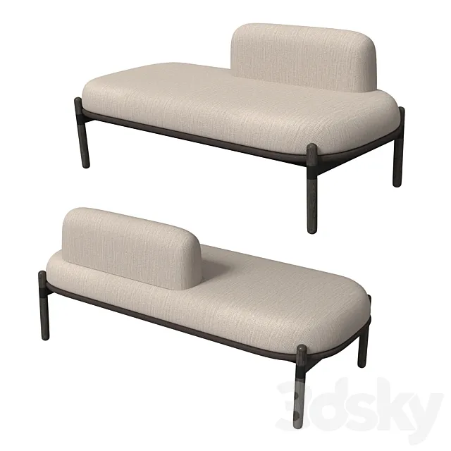 Casala Capsule Bench Lounge (Free) 3DModel Casala Capsule Bench Lounge (Free) 3DModel