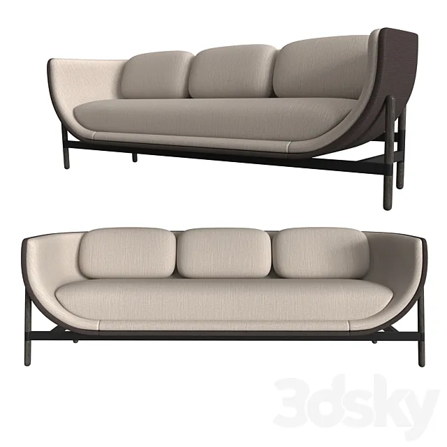 Casala Capsule Lounge 3 Seater (Free) 3DModel