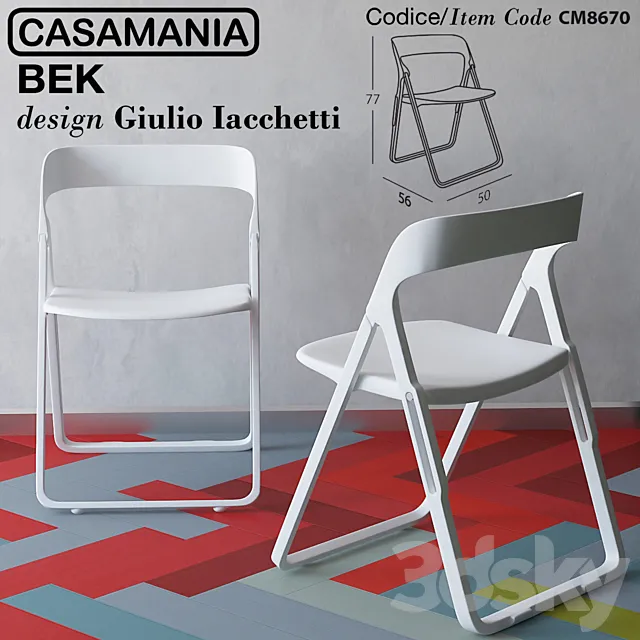 Casamania_Bek_Folding_Chair. design by Giulio Iacchetti 3DModel