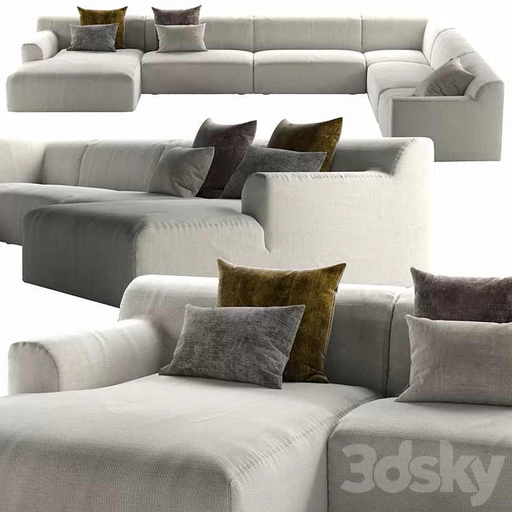 Casamilano city sofas 3D Model
