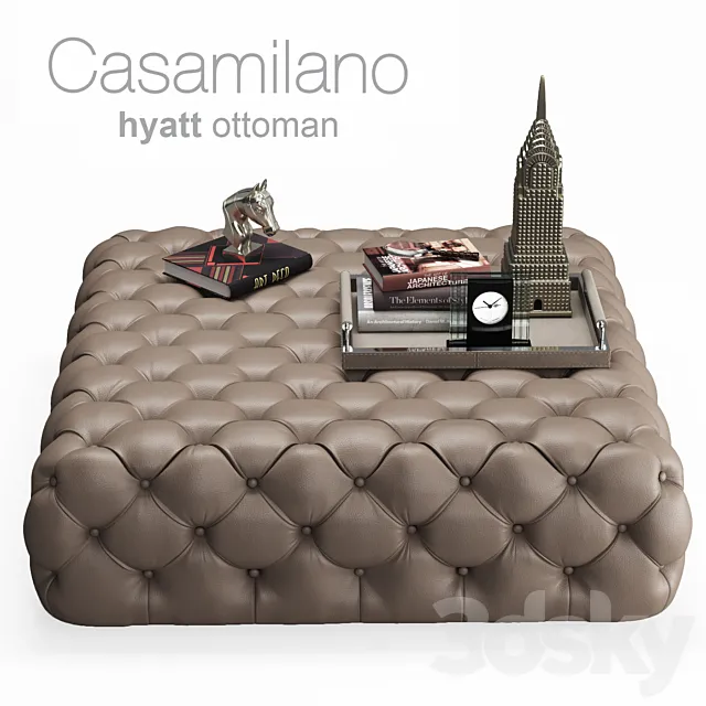 Casamilano Ottoman Hyatt 120 3D Model Casamilano Ottoman Hyatt 120 3D Model