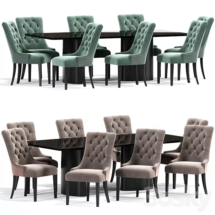 Casamilano Tangeri Dining Table Chair 3D Model