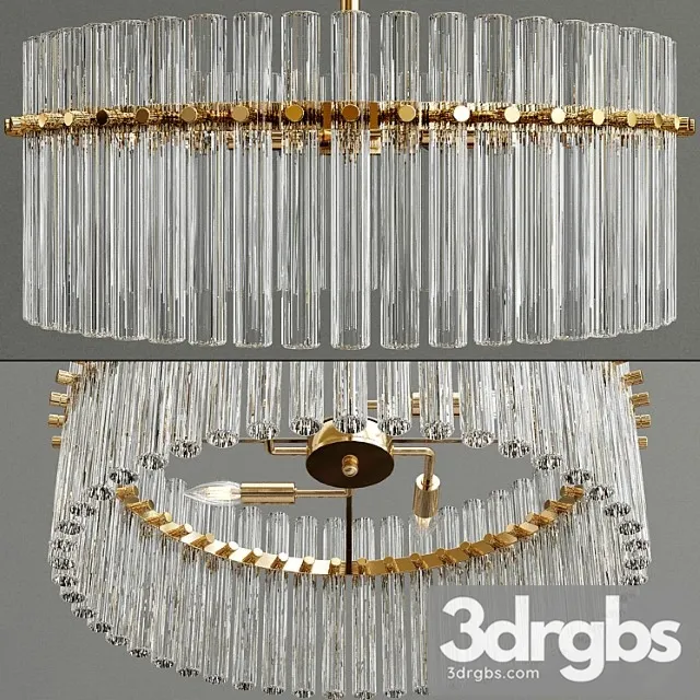 Casandra 4-light brushed brass pendant crystal chandelier Casandra 4-light brushed brass pendant crystal chandelier