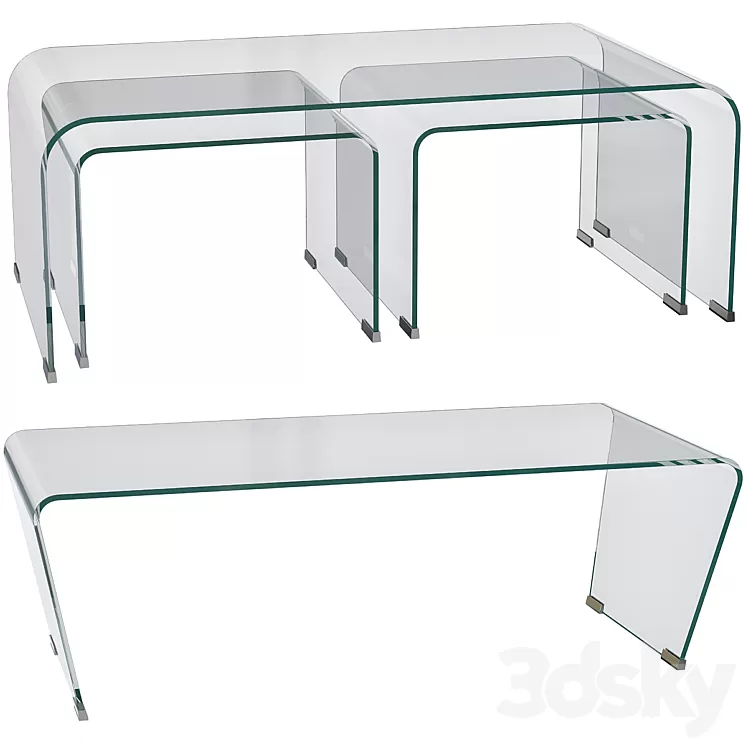 Casarredo & Burano Coffee Tables 3D Model Casarredo & Burano Coffee Tables 3D Model