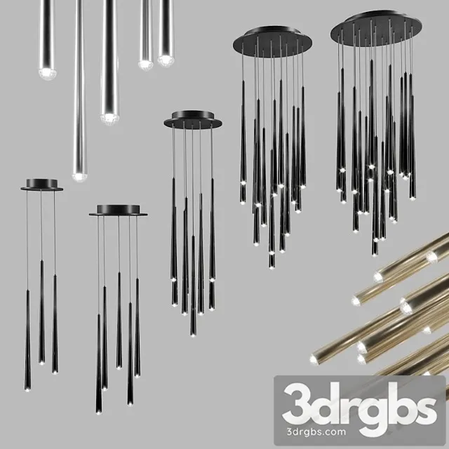 Cascade Modern Forms Disc 3 5 9 15 21 Lights 3D Model Download