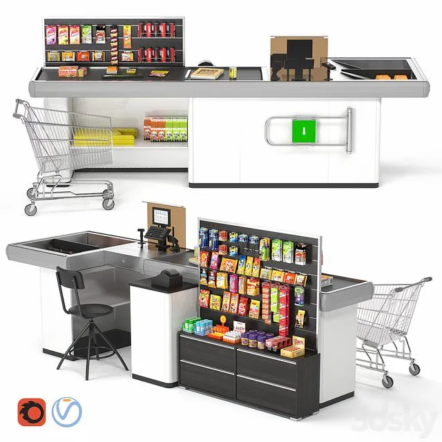 Cash box magellan KB-NP 3D Model