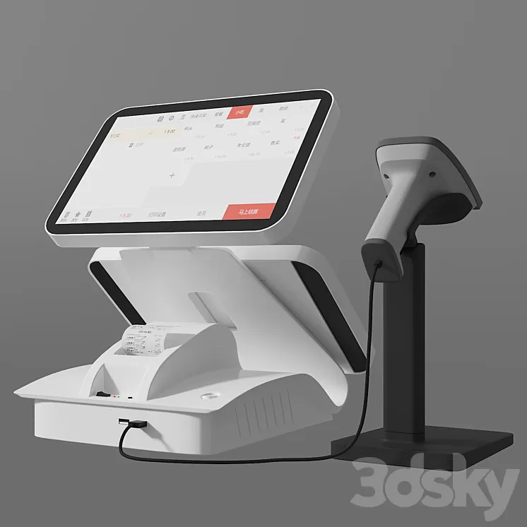 cashier 3D Model