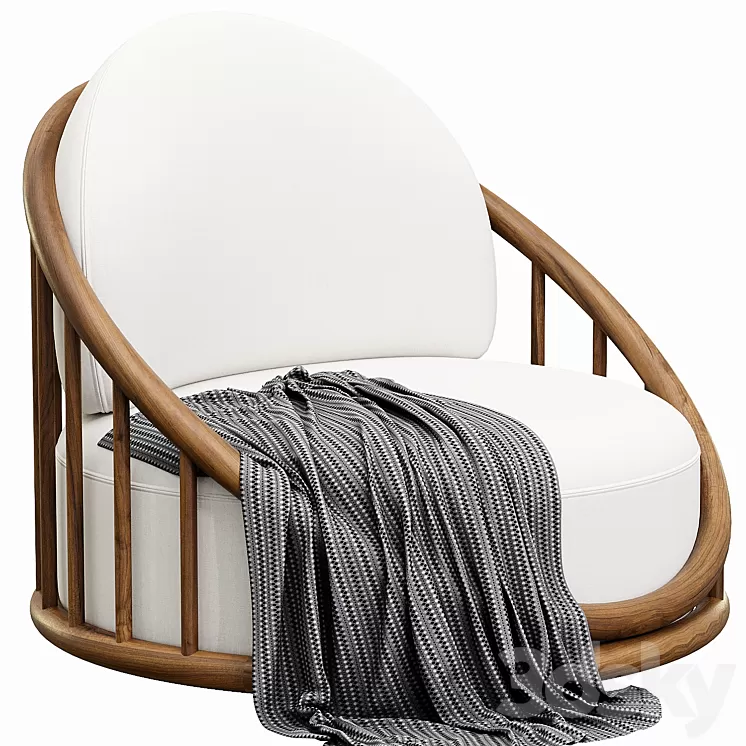 Cask armchair 3D Model Free Download